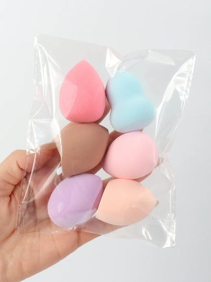 Medium Size Beauty Sponge 6/12/24/36/60 Pieces, Random Color and Shape, Foundation Mixing Beauty Sponge, Liquid, Cream and Powde