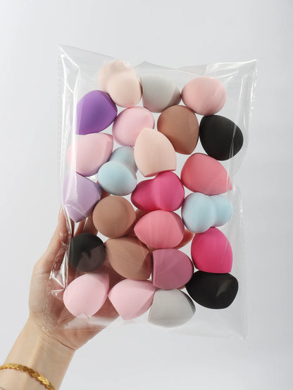 Medium Size Beauty Sponge 6/12/24/36/60 Pieces, Random Color and Shape, Foundation Mixing Beauty Sponge, Liquid, Cream and Powde